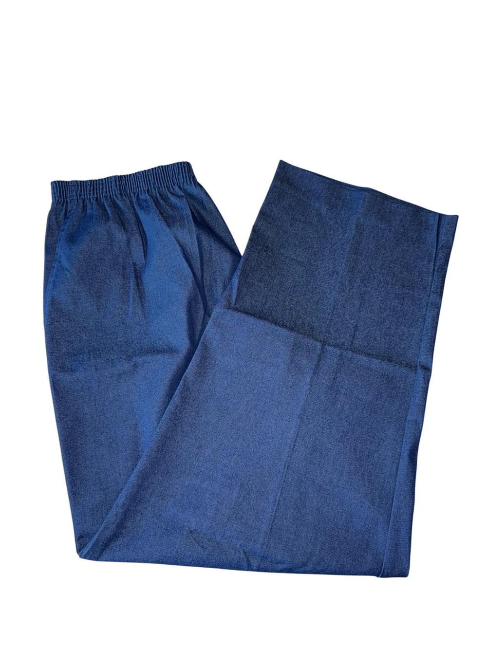 Alfred Dunner Women’s Elastic Waist Pants - Blue Denim Color - Size 18 - NWT